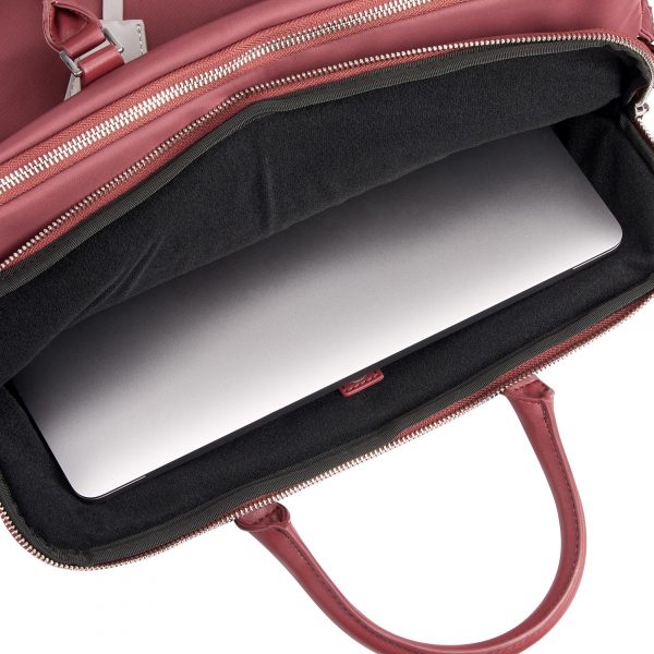 Cartella Lavoro Tre Comparti Con Porta Pc 15.6" Roncato Woman Biz Bordeaux - immagine 4