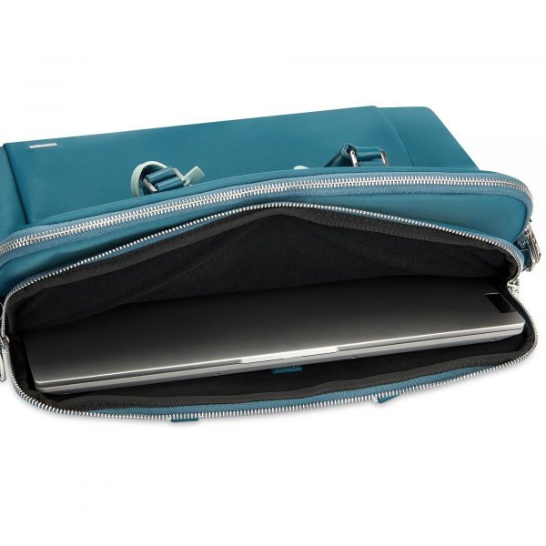 Cartella Lavoro Tre Comparti Con Porta Pc 15.6" Roncato Woman Biz Blu - immagine 3