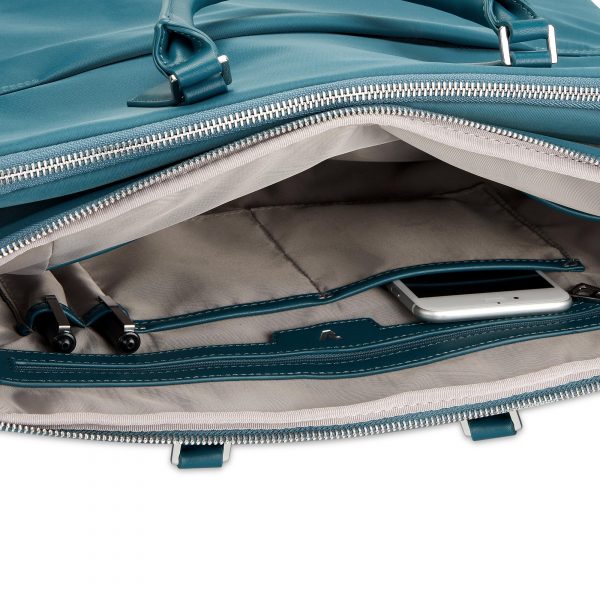Cartella Lavoro Tre Comparti Con Porta Pc 15.6" Roncato Woman Biz Blu - immagine 4