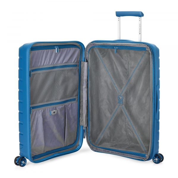 Trolley Medio Espandibile 4 Ruote Roncato Butterfly Denim - immagine 2
