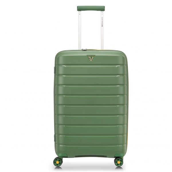 Trolley Medio 4 Ruote Roncato Butterfly Neon Verde Militare