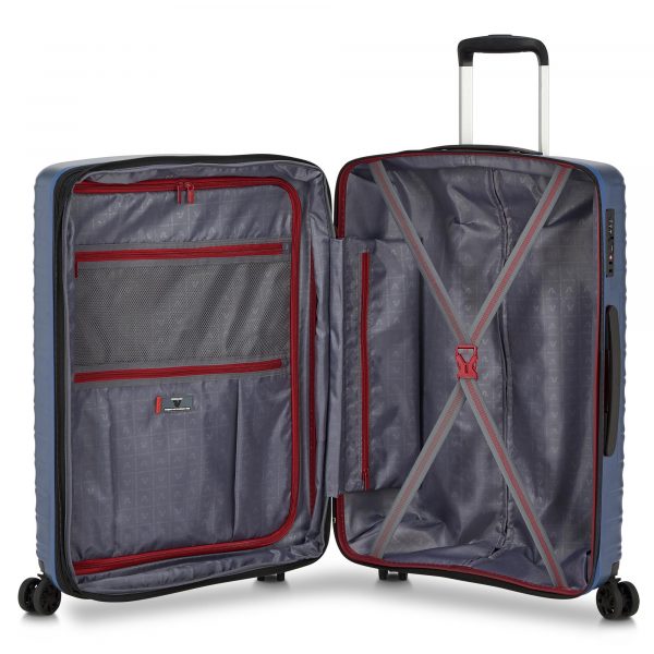 Trolley Medio Policarbonato 4 Ruote Roncato Wave Blu - immagine 5