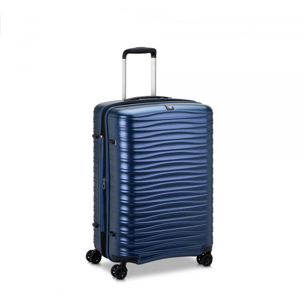 Trolley Medio Policarbonato 4 Ruote Roncato Wave Blu