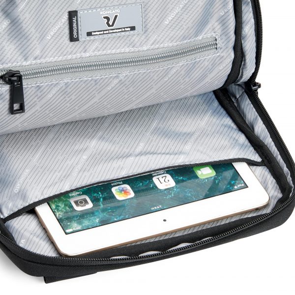 Borsello Tracolla Porta Tablet 11" Roncato Clayton Nero - immagine 4