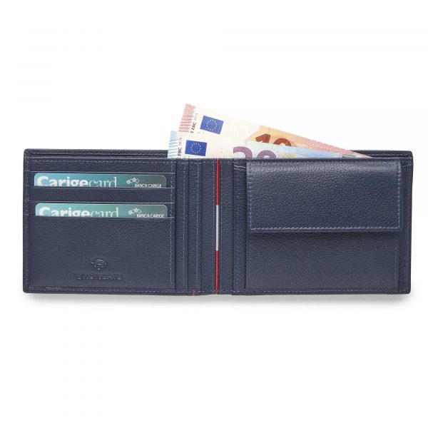 Portafogli con Portamonete Uomo Roncato Boston Blu - immagine 2