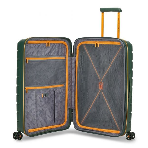 Set Tre Trolley Espandibili 4 Ruote Roncato B-Flying Move Verde Mimetico - immagine 2