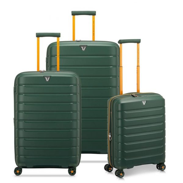 Set Tre Trolley Espandibili 4 Ruote Roncato B-Flying Move Verde Mimetico