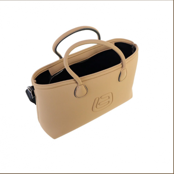 Borsa Donna La Fille des Fleurs Baleari Tekno Fabric Cappuccino - immagine 3