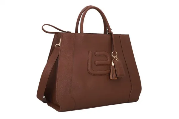 Borsa Donna La Fille des Fleurs Flavia Cervo Line Marrone - immagine 2