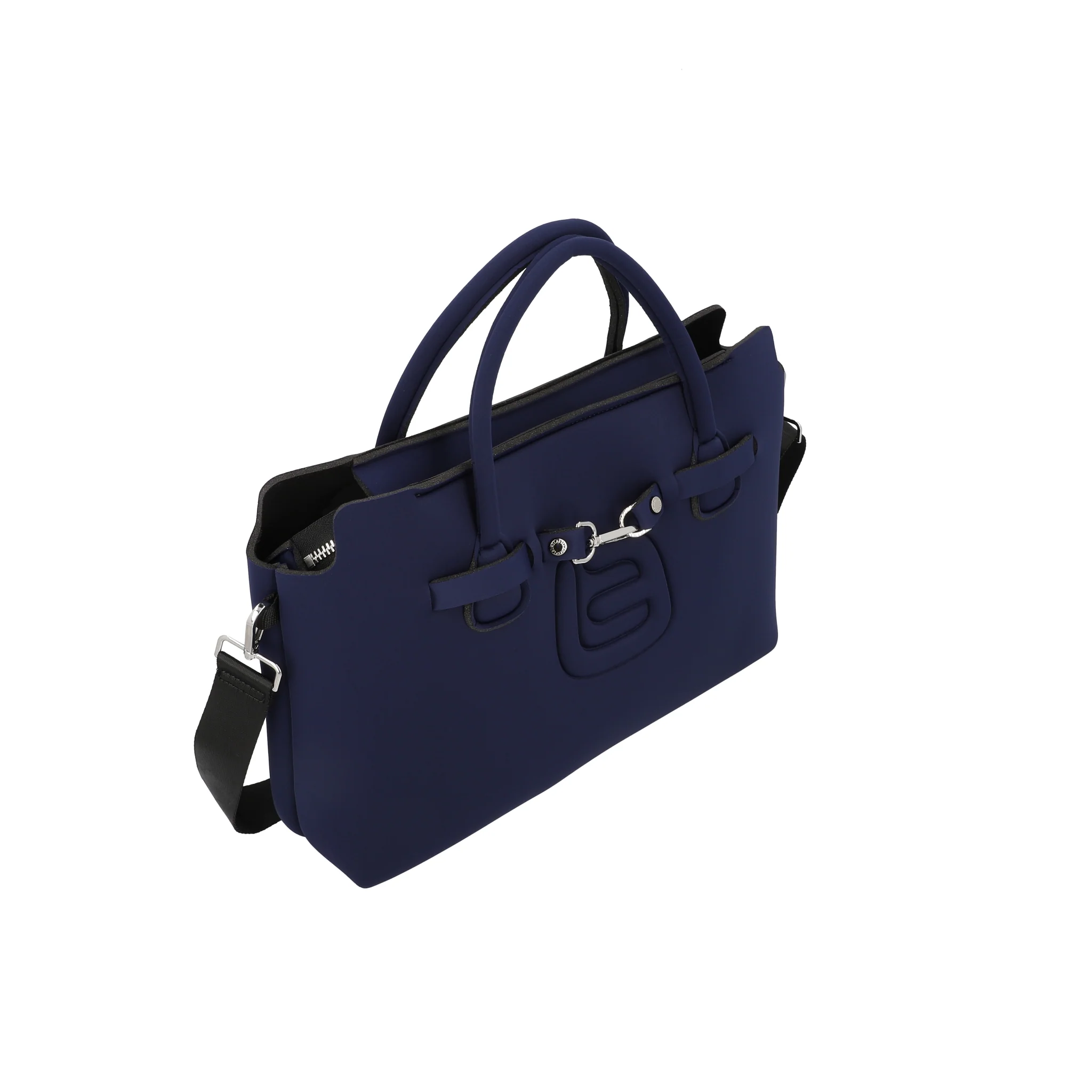 Borsa La Fille des Fleurs Mavis Tekno Fabric Blu - immagine 2